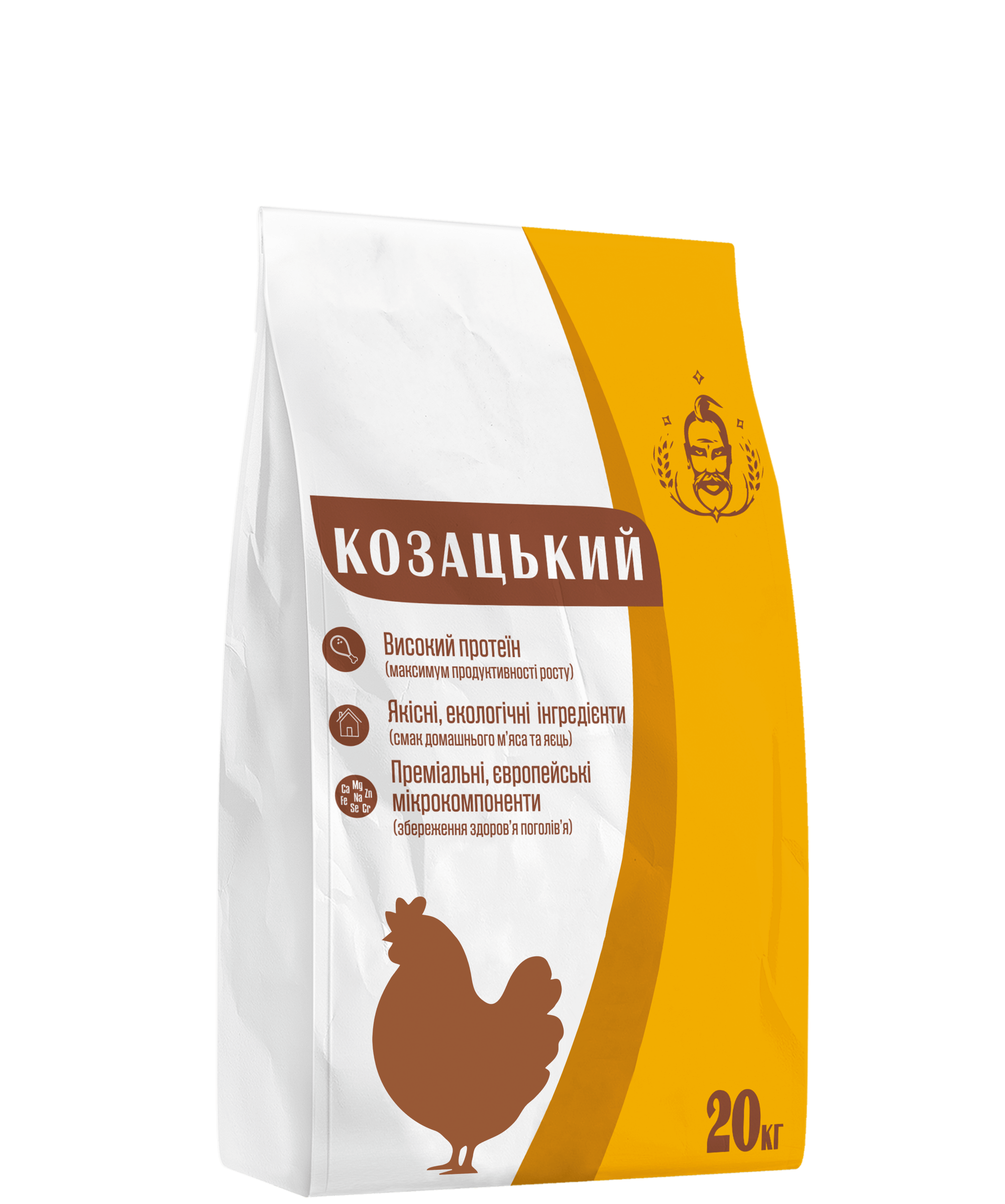   БМВД  Козацький для курей несучок 20% КПК 1-25 