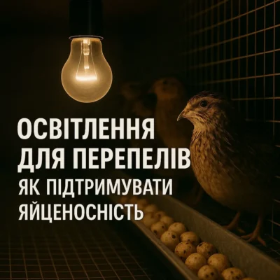 Освітлення для перепелів
